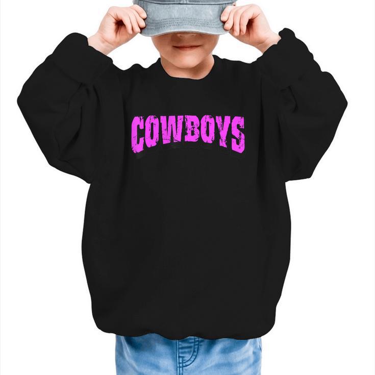 Cowboys Back To School Spirit Pk Graphic Kid Sweatshirt