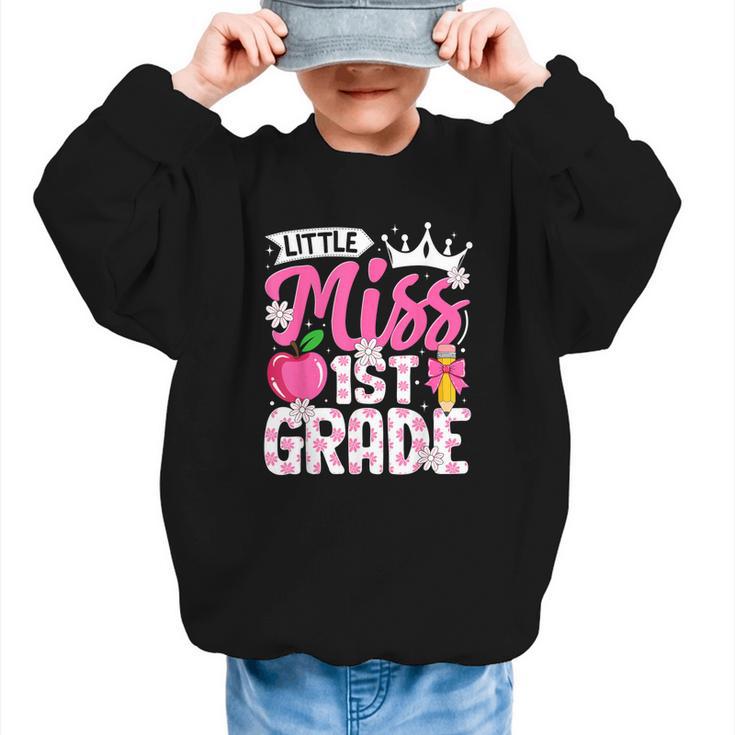 Cute Back To School 1st Grade Girls Kids First Day Of School Graphic Kid Sweatshirt