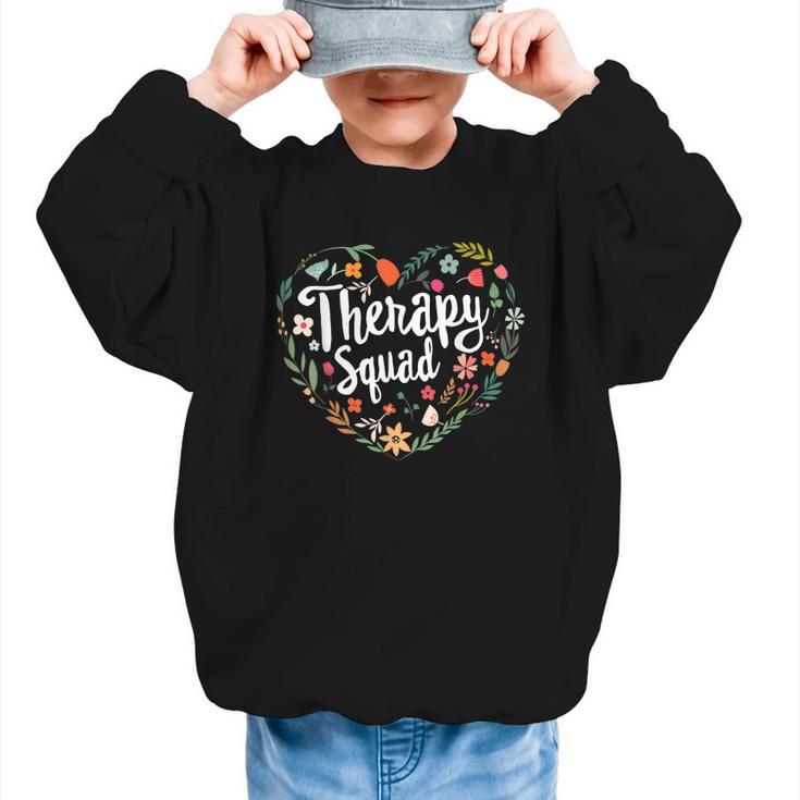 Cute Therapy Squad Physical Therapist Team Back To School Graphic Kid Sweatshirt