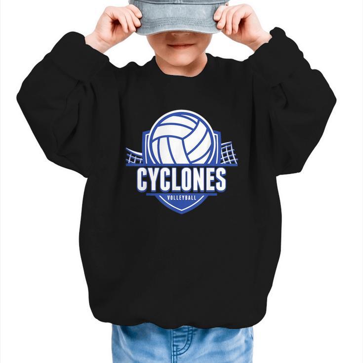 Cyclones Volleyball Back To School Spirit B Graphic Kid Sweatshirt Cyclones Volleyball Back To School Spirit B Graphic Kid Sweatshirt