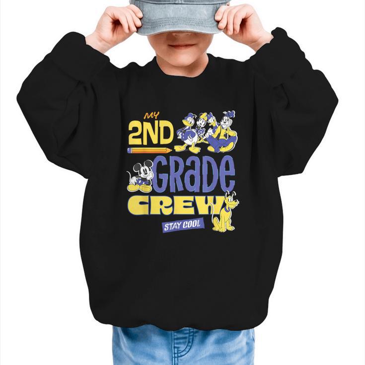 Disney My 2nd Grade Crew Stay Cool Back To School Friends Graphic Kid Sweatshirt