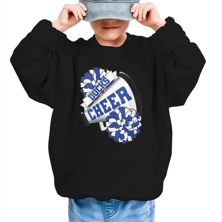 Ducks Cheer Back To School Cheerleading Spirit B Graphic Kid Sweatshirt