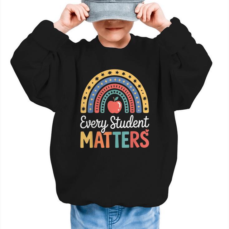 Every Student Matters Paraprofessional Back To School Graphic Kid Sweatshirt