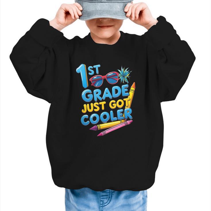 First Day Of First Grade Shirt Boys Girls Back To School Graphic Kid Sweatshirt