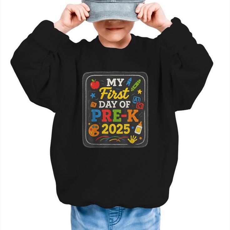 My First Day Of Pre-K 2025 Back To School Kids Graphic Kid Sweatshirt