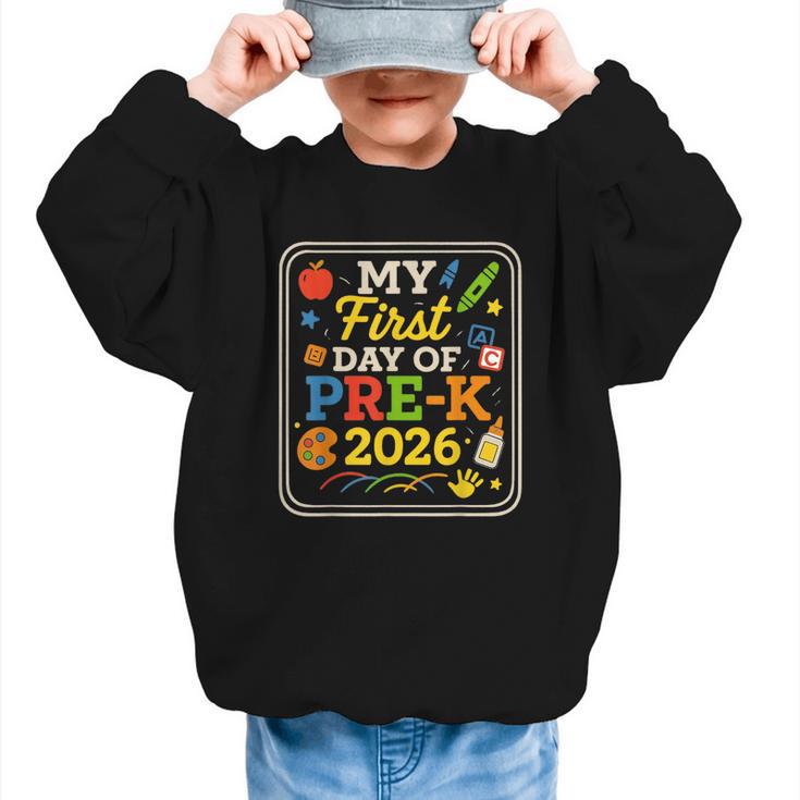 My First Day Of Pre-K 2026 Back To School Kids Graphic Kid Sweatshirt