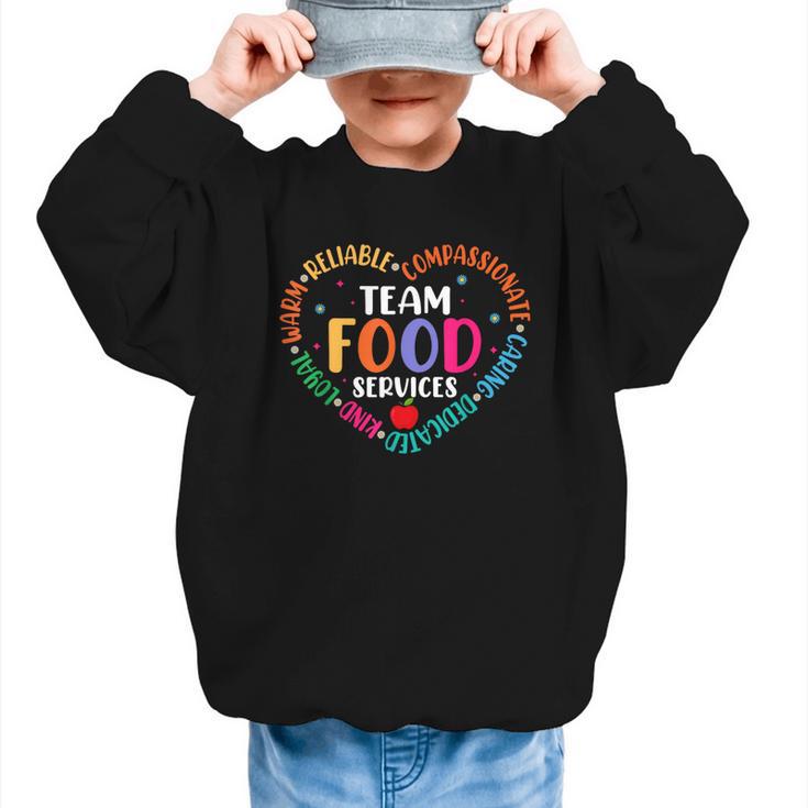Food Services Cafeteria Crew Lunch Lady Team Back To School Graphic Kid Sweatshirt