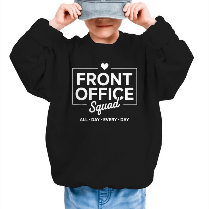 Front Office Squad Back To School Staff Appreciation Graphic Kid Sweatshirt