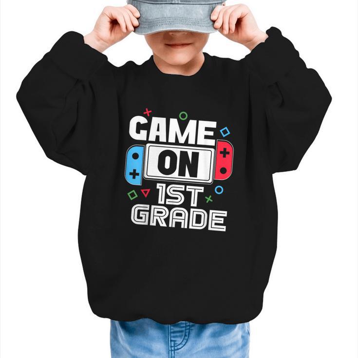 Gamer Back To School Game 1st Grade Kids Boys Graphic Kid Sweatshirt
