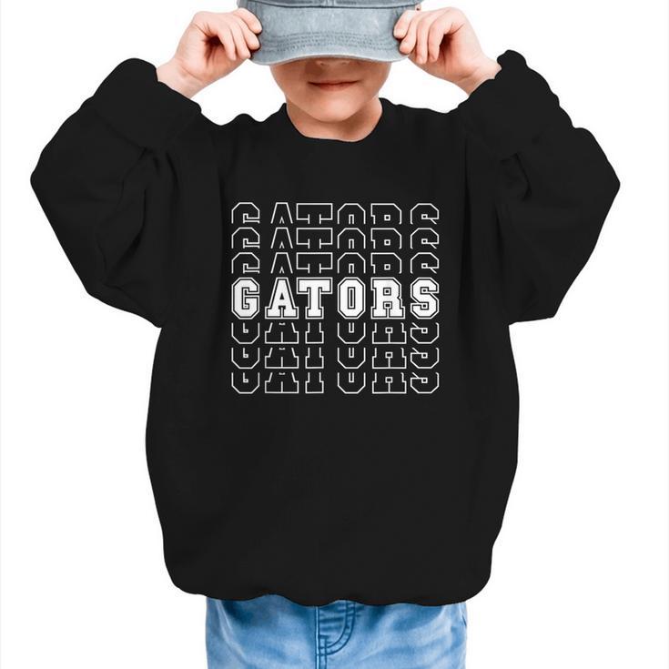 Gators High School Spirit Fan Team Back To School Graphic Kid Sweatshirt