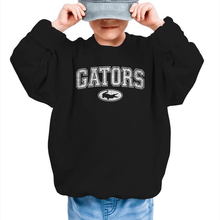Gators High School Spirit Fan Team Gator Back To School Graphic Kid Sweatshirt