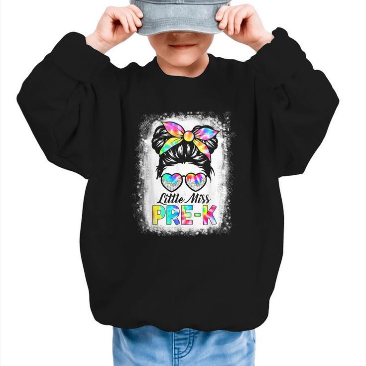 Girls PRE-K Preschool Back To School Cute Little Miss Pre-k Graphic Kid Sweatshirt