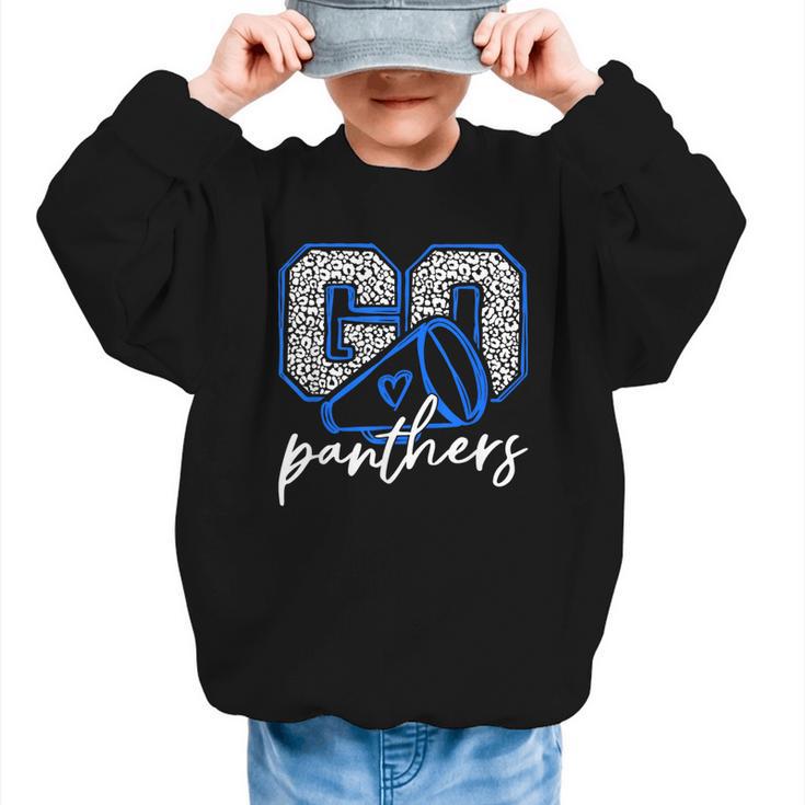 Go Cheer Panthers School Sports Name Spirit Back To School Graphic Kid Sweatshirt