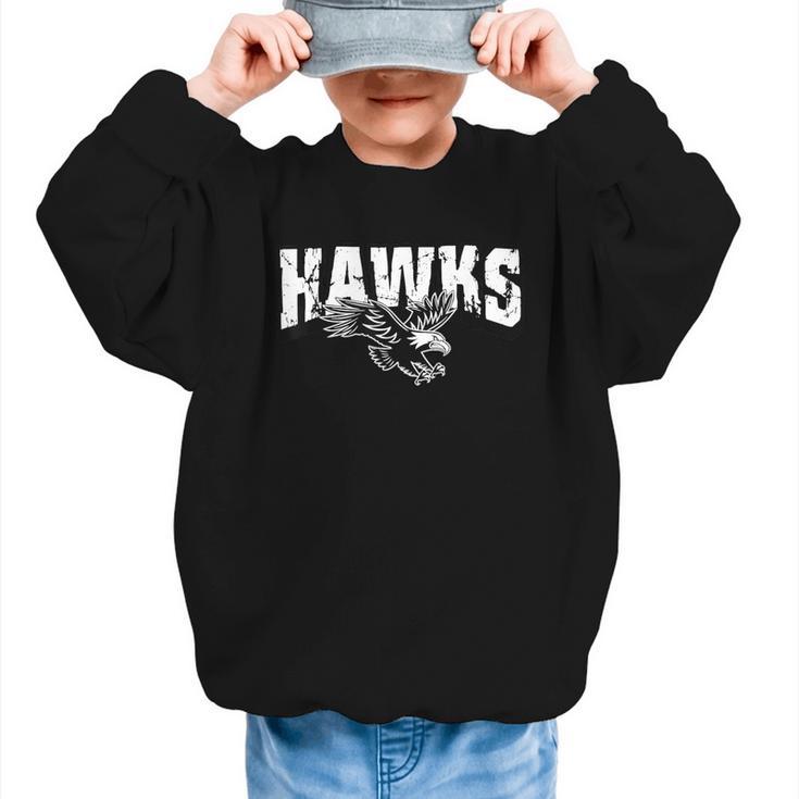 Hawks Back To School Spirit Graphic Kid Sweatshirt