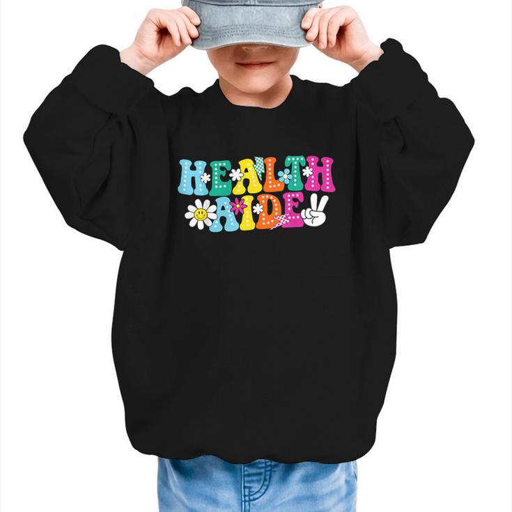 Health Aide Squad Admin Squad Back To School Graphic Kid Sweatshirt