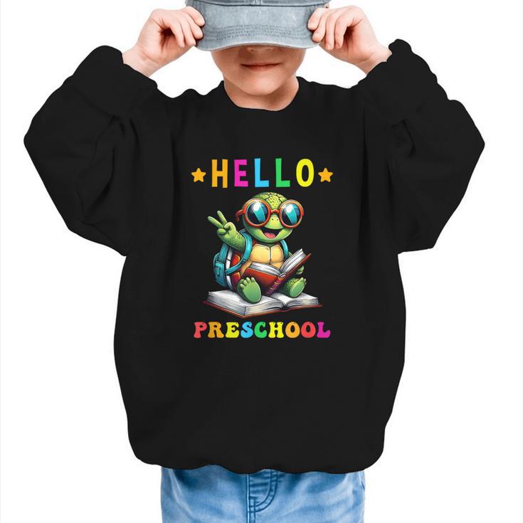 Hello Turtle Lovers From Back To School For Boys And Girls Graphic Kid Sweatshirt
