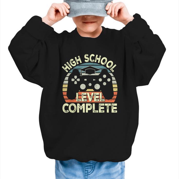 High School Level Unlocked Video Game Back To School Boys Graphic Kid Sweatshirt