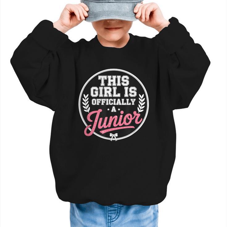 Highschool Girls Back To School 2025 First Day A Junior Graphic Kid Sweatshirt