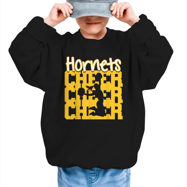 Hornets Cheer Back To School Cheerleading Spirit GY Graphic Kid Sweatshirt