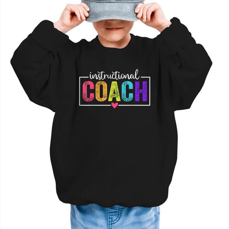 Instructional Coach Appreciation Back To School Graphic Kid Sweatshirt