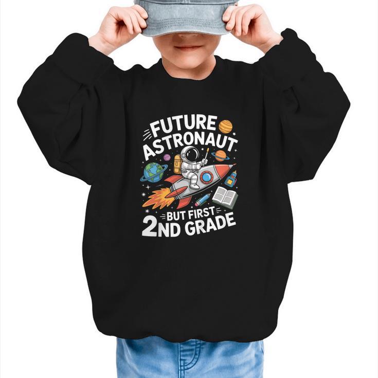 Kids Future Astronaut 2nd Grade Student Back To School Boys Kids Graphic Kid Sweatshirt