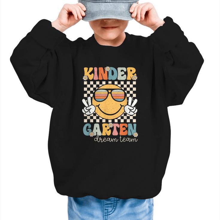 KinderGarten Dream Team Smile Retro Back To School Kinder Graphic Kid Sweatshirt