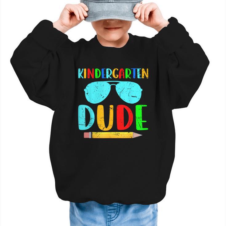 Kindergarten Dude First Day Back To School Kids Boys Graphic Kid Sweatshirt