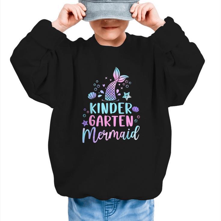 Kindergarten Mermaid Back To School Girls First Day Kinder Graphic Kid Sweatshirt
