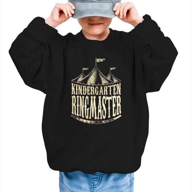 Kindergarten Ringmaster Carnival Back To School Circus Staff Graphic Kid Sweatshirt