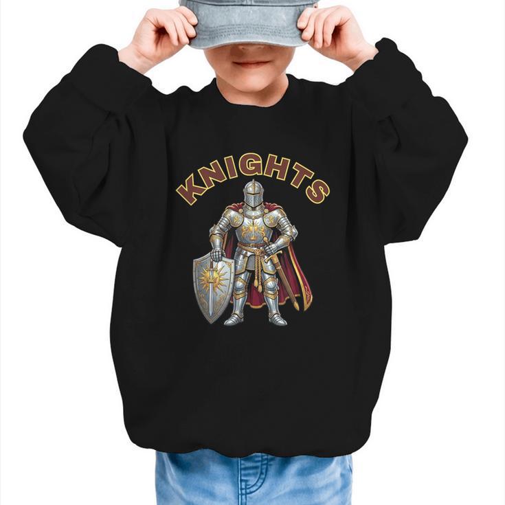 Knights Back To School Spirit Graphic Kid Sweatshirt