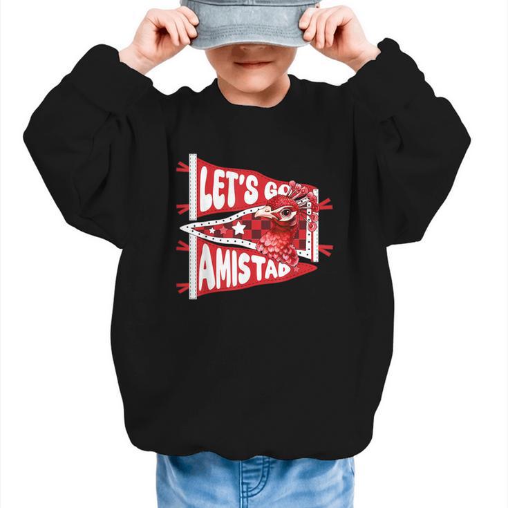 Let's Go Amistad Friendship Back To School Spirit Graphic Kid Sweatshirt