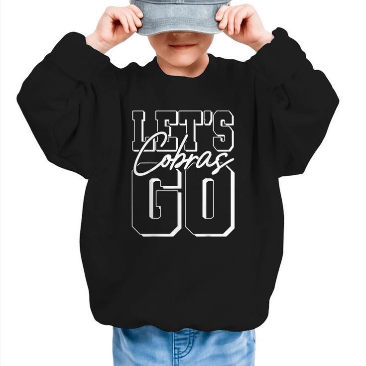 Let's Go Cobras Back To School Spirit Graphic Kid Sweatshirt