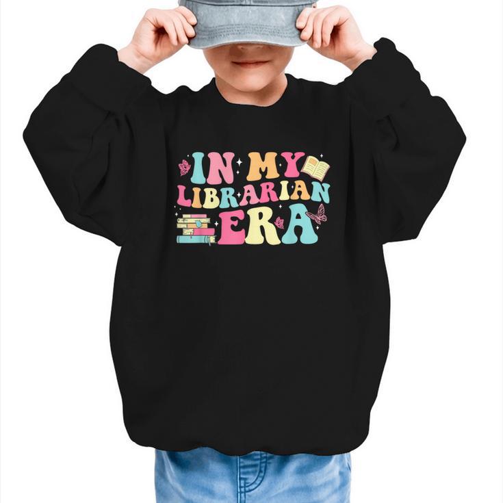 In My Librarian Era Last Day Of School Back To School Graphic Kid Sweatshirt
