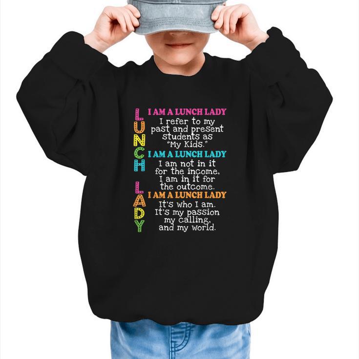 Lunch Hero Squad Lunch Ladies Cafeteria Crew Back To School Graphic Kid Sweatshirt