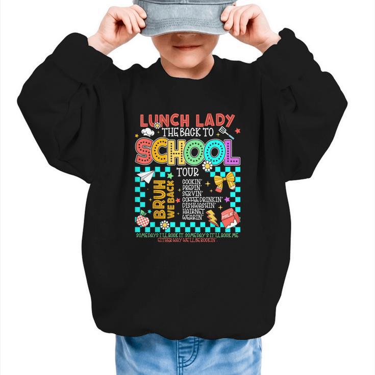 Lunch Lady Back To School Tour Cooking Worker Cafeteria Crew Graphic Kid Sweatshirt