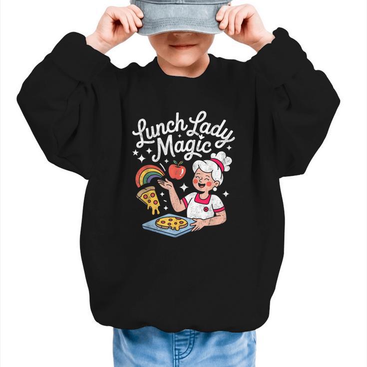 Lunch Lady Magic Cafeteria Worker Back To School Women Girls Graphic Kid Sweatshirt