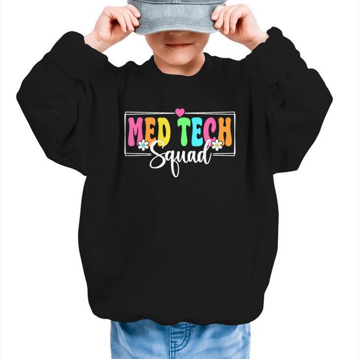 Med Tech Squad Back To School Med Technician Crew Graphic Kid Sweatshirt