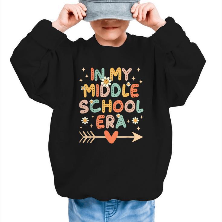 In My Middle School Era Back To School Outfits For Teache Graphic Kid Sweatshirt