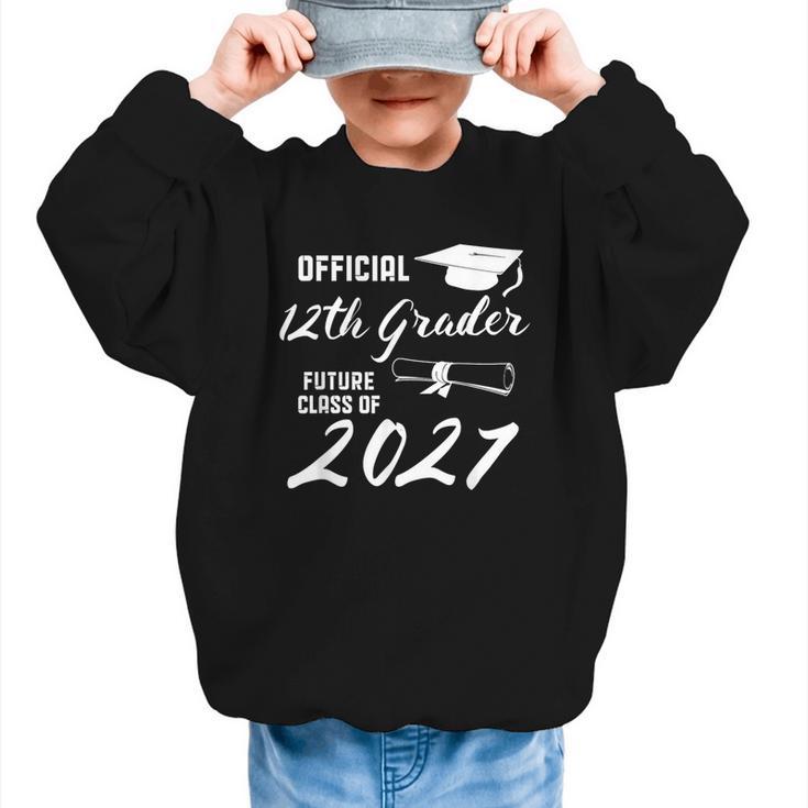 Official 12th Grader Future Class Of 2027 Back To School Graphic Kid Sweatshirt