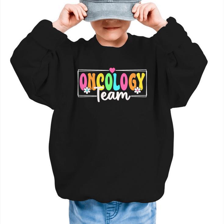 Oncology Team Nurse Back To School Nursing Nurse Squad Graphic Kid Sweatshirt
