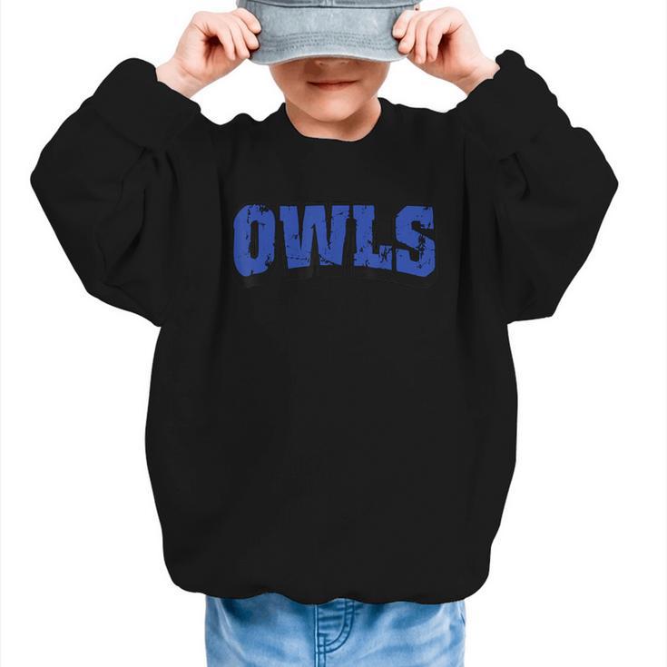 Owls Back To School Spirit B Graphic Kid Sweatshirt