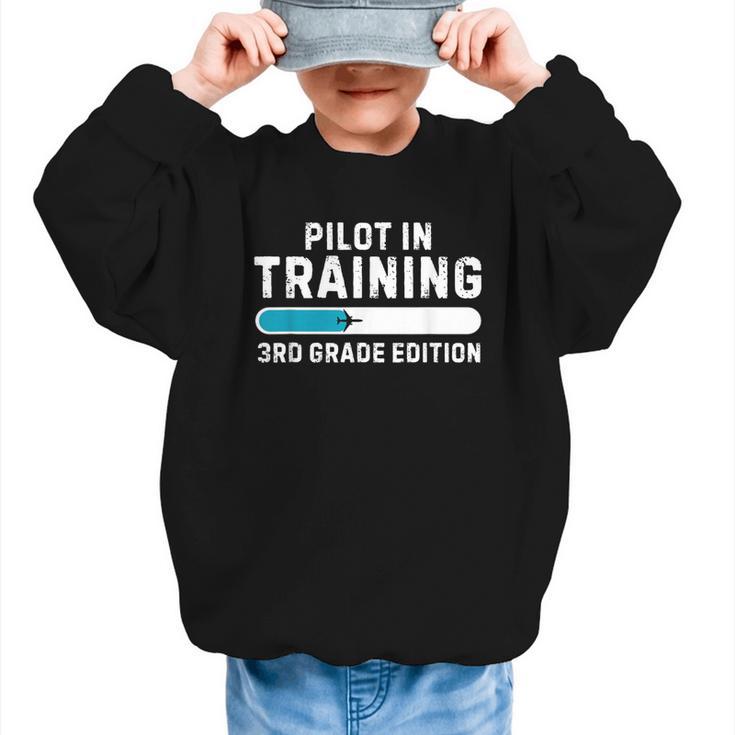 Pilot In Training 3rd Grade Edition Back To School Boys Girl Graphic Kid Sweatshirt
