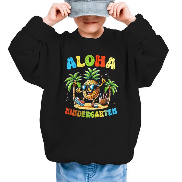 Pinapple Beach Back To School Day Aloha Kindergarten Graphic Kid Sweatshirt