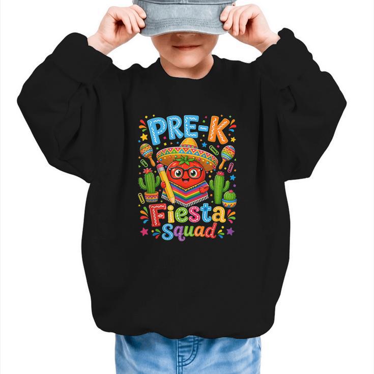 Pre-K Fiesta Squad Cute Tomato Back To School Party Graphic Kid Sweatshirt