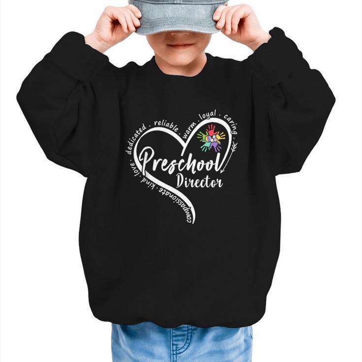 Preschool Director Assistant Back To School Daycare Thank Graphic Kid Sweatshirt
