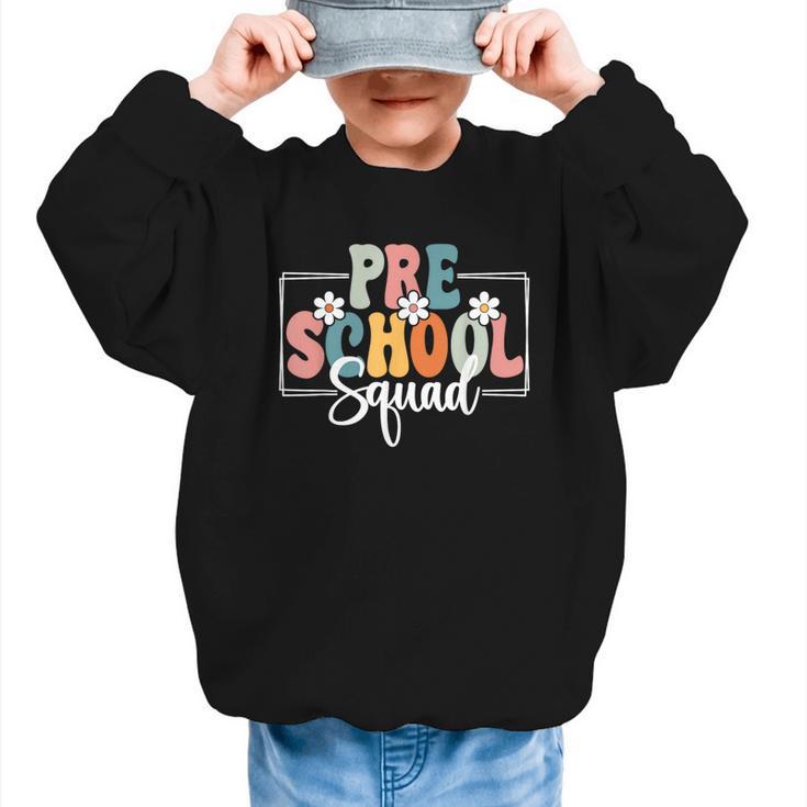 Preschool Squad Back To School Preschool Crew Graphic Kid Sweatshirt