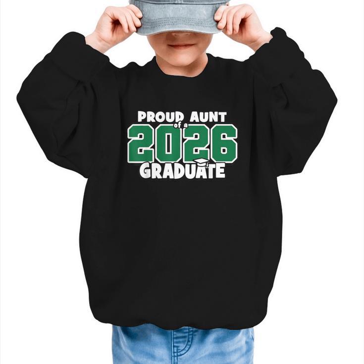 Proud Aunt Of 2026 Graduate Matching Back To School G Graphic Kid Sweatshirt