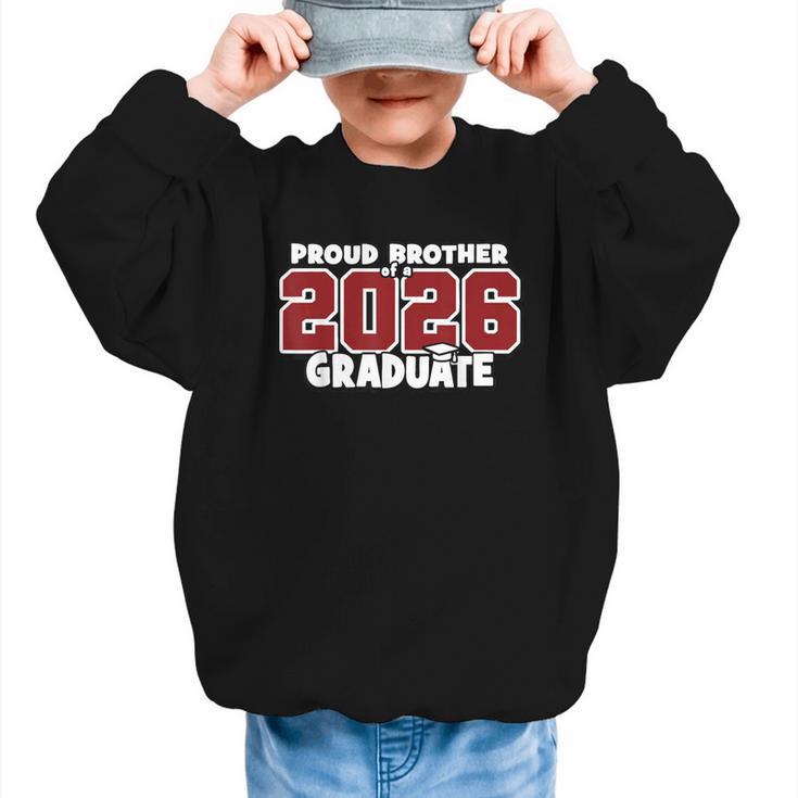 Proud Brother Of 2026 Graduate Matching Back To School M Graphic Kid Sweatshirt