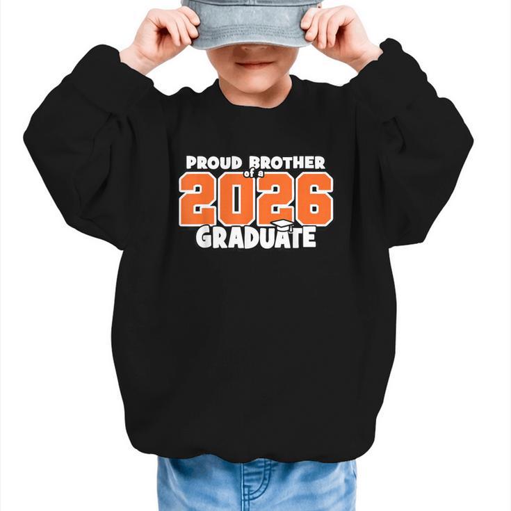 Proud Brother Of 2026 Graduate Matching Back To School O Graphic Kid Sweatshirt