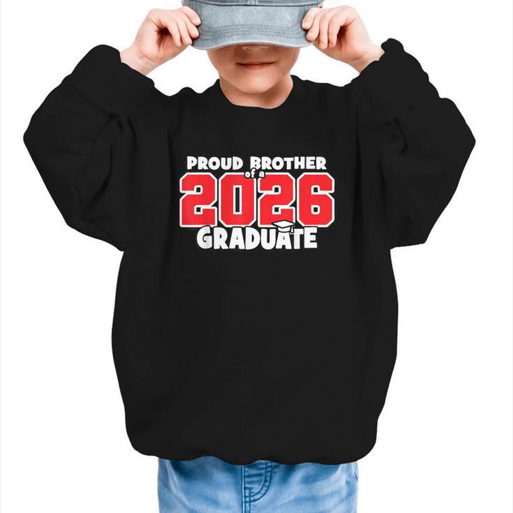 Proud Brother Of 2026 Graduate Matching Back To School R Graphic Kid Sweatshirt